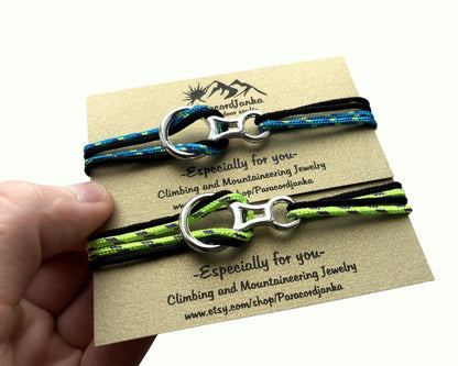 Climbing Bracelet, Gift for Climber, Climbing Jewelry