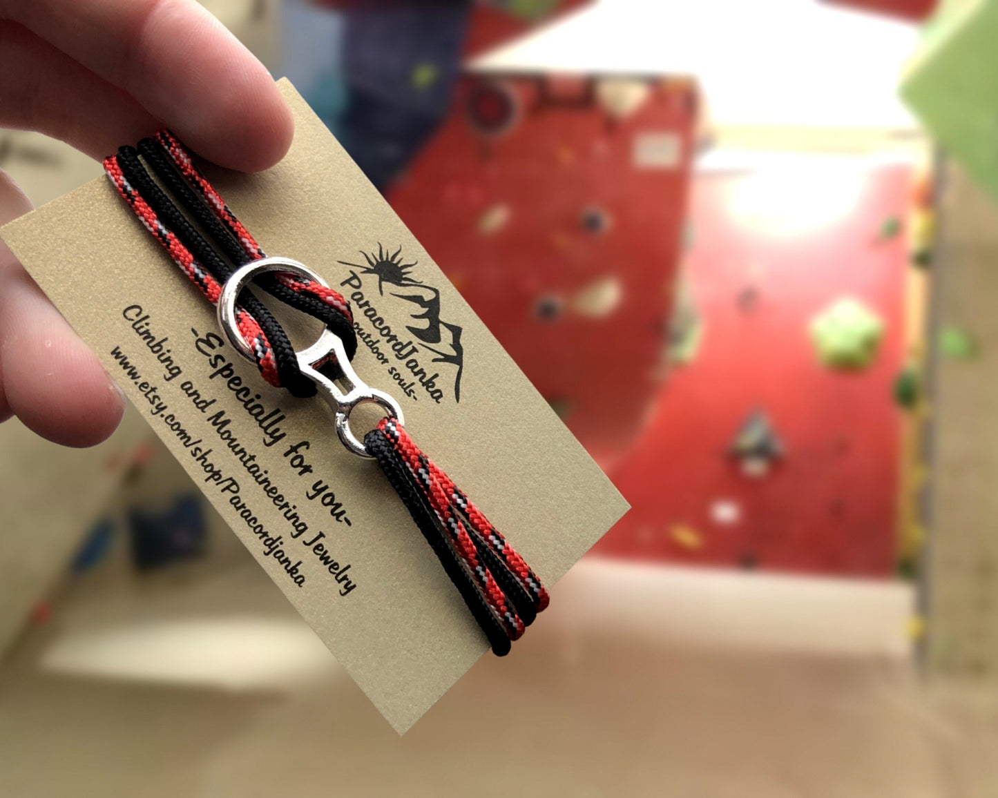 Climbing Bracelet, Gift for Climber, Climbing Jewelry