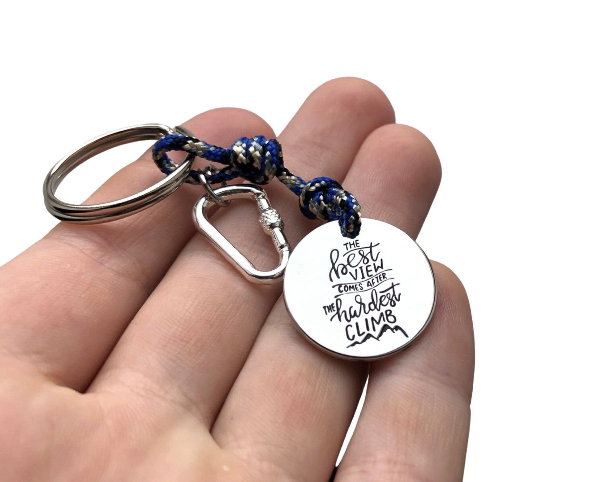 Climbing Keychain, Gift for Mountain Lovers, Climbing Jewelry