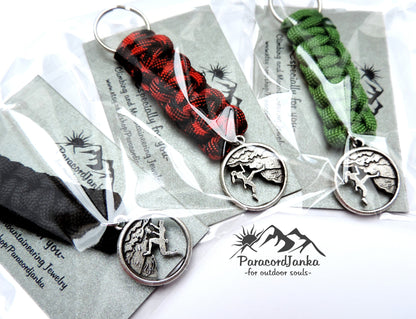 Climbing Keychain, Gift for Climbing Lovers, Climbing Jewelry