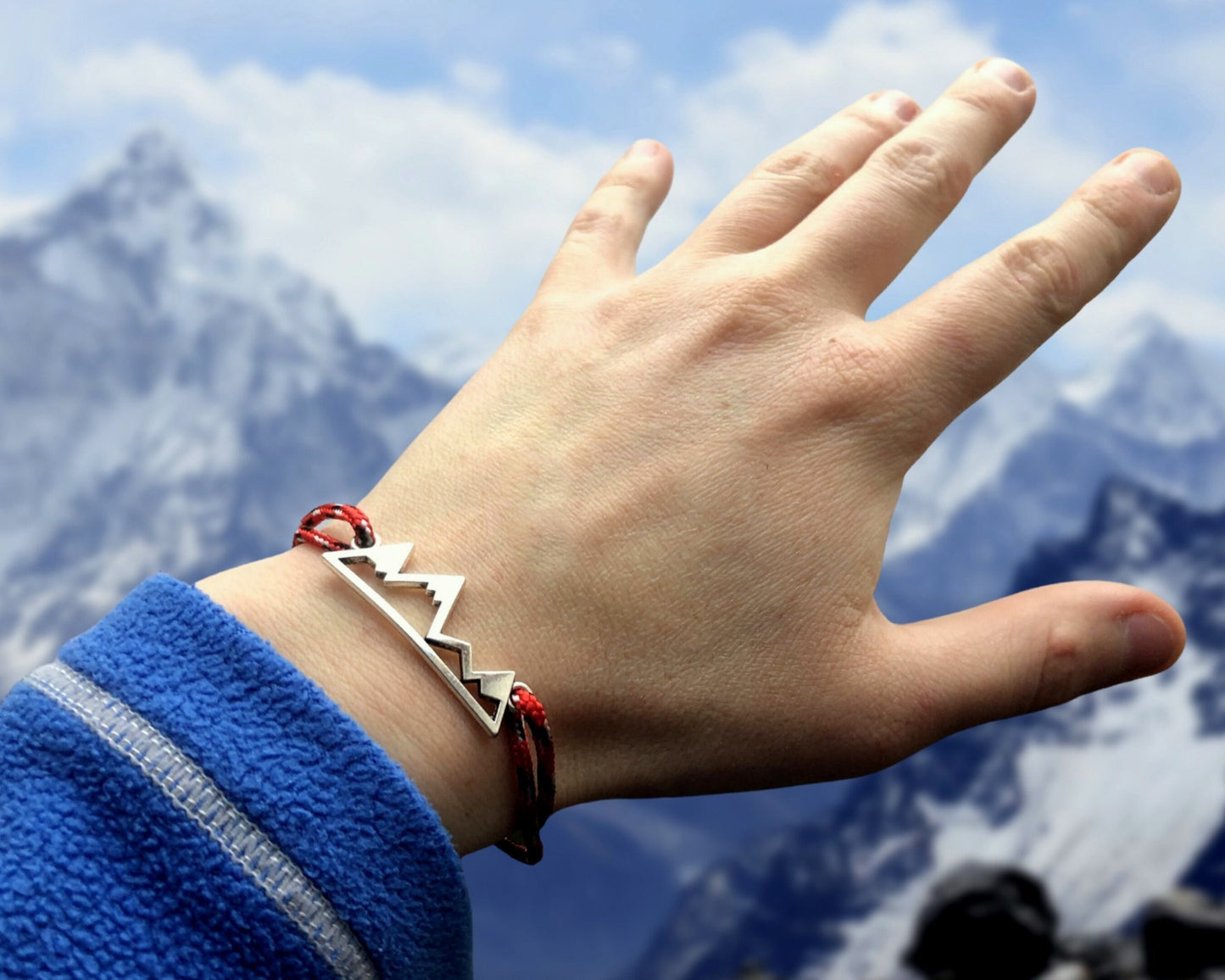 Mountain Bracelet, Gift for Mountain Lovers, Hiking Gift