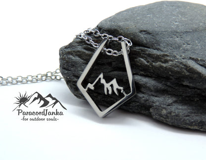 Mountain Necklace, Gift for Mountain Lovers, Mountain Jewelry