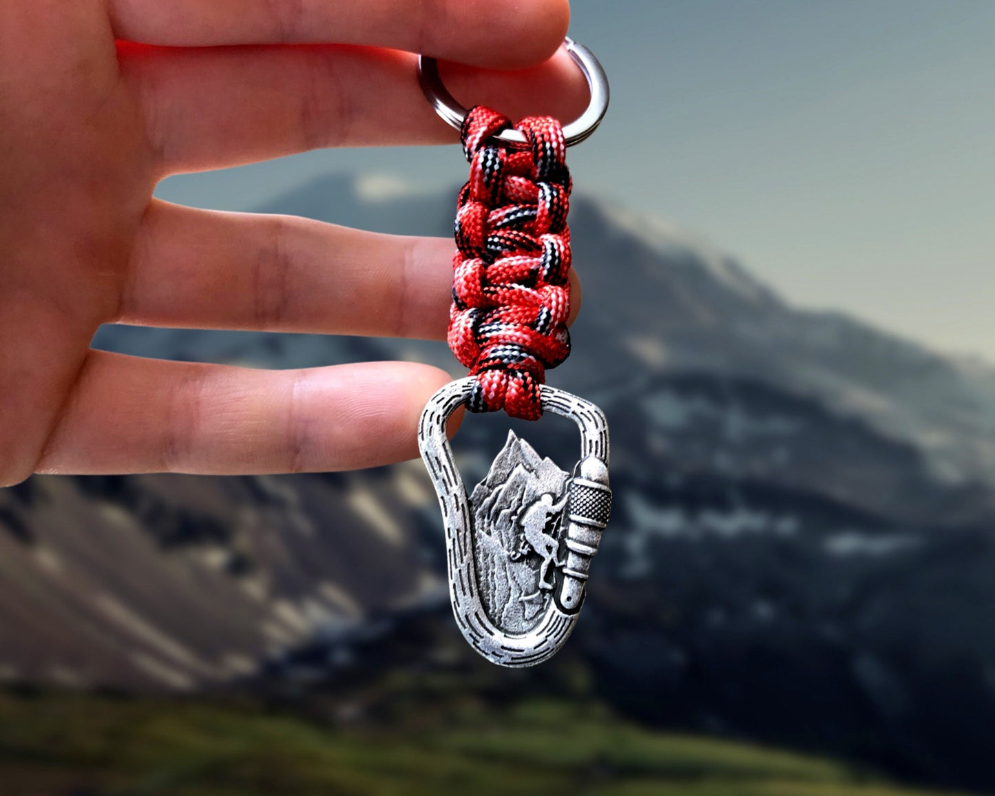 Climbing Carabiner Mountain Keychain Gift