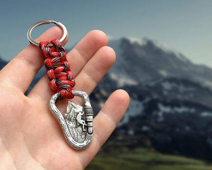 Climbing Carabiner Mountain Keychain Gift