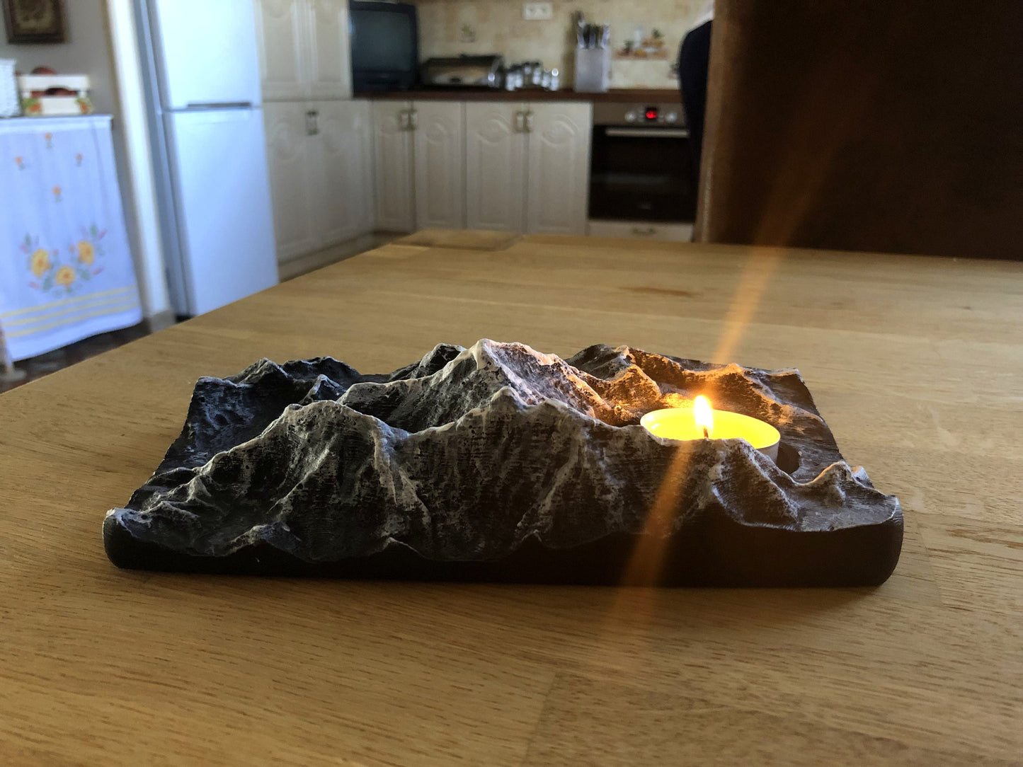 Mountain Range Candle Decor Holder Hiking Gift