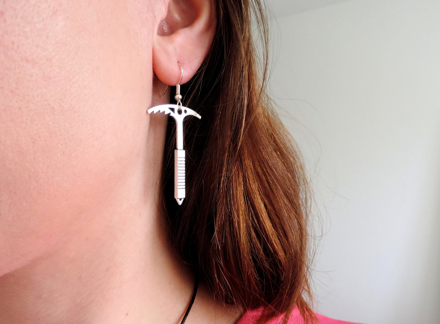 Ice Axe Earrings, Climbing Jewerly, Gift for Climber