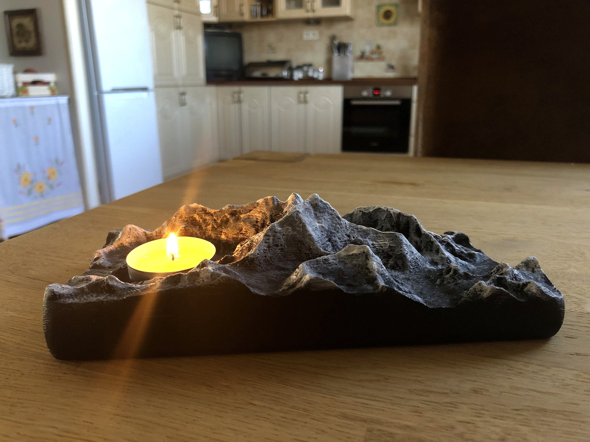 Mountain Range Candle Decor Holder Hiking Gift