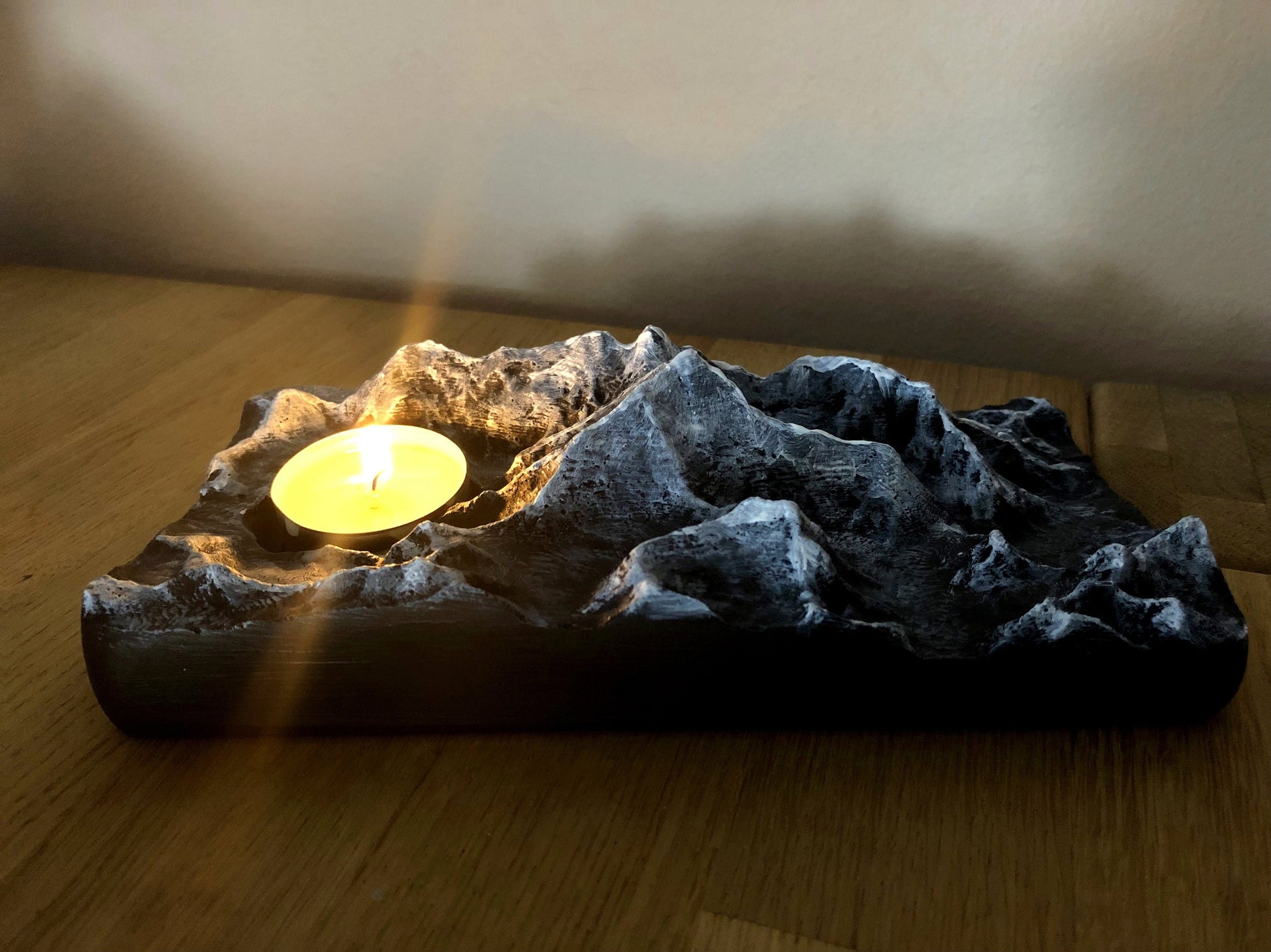 Mountain Range Candle Decor Holder Hiking Gift