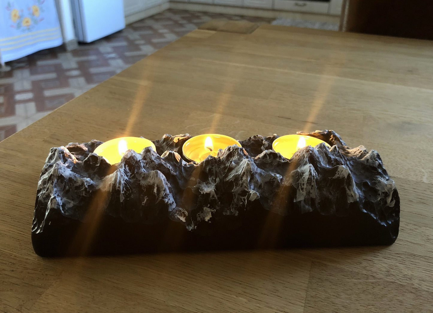 Mountain Range Candle Decor Holder Hiking Gift