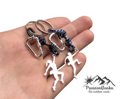 Climbing Keychain, Gift for Climbing Lovers, Climbing Carabiner