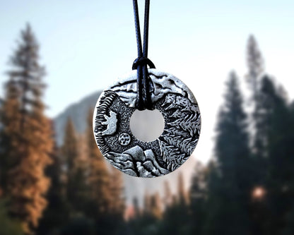 Hiking Mountain Necklace Gift