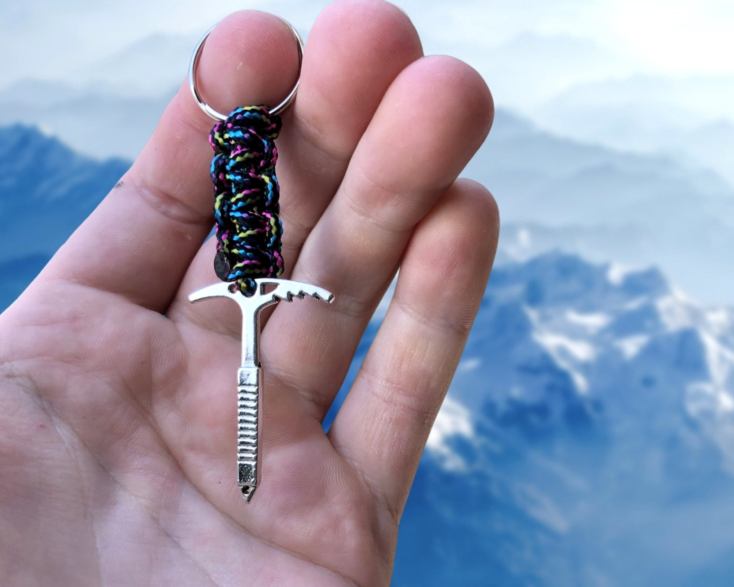 Ice Axe Keychain, Climbing Jewelry