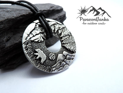 Hiking Mountain Necklace Gift