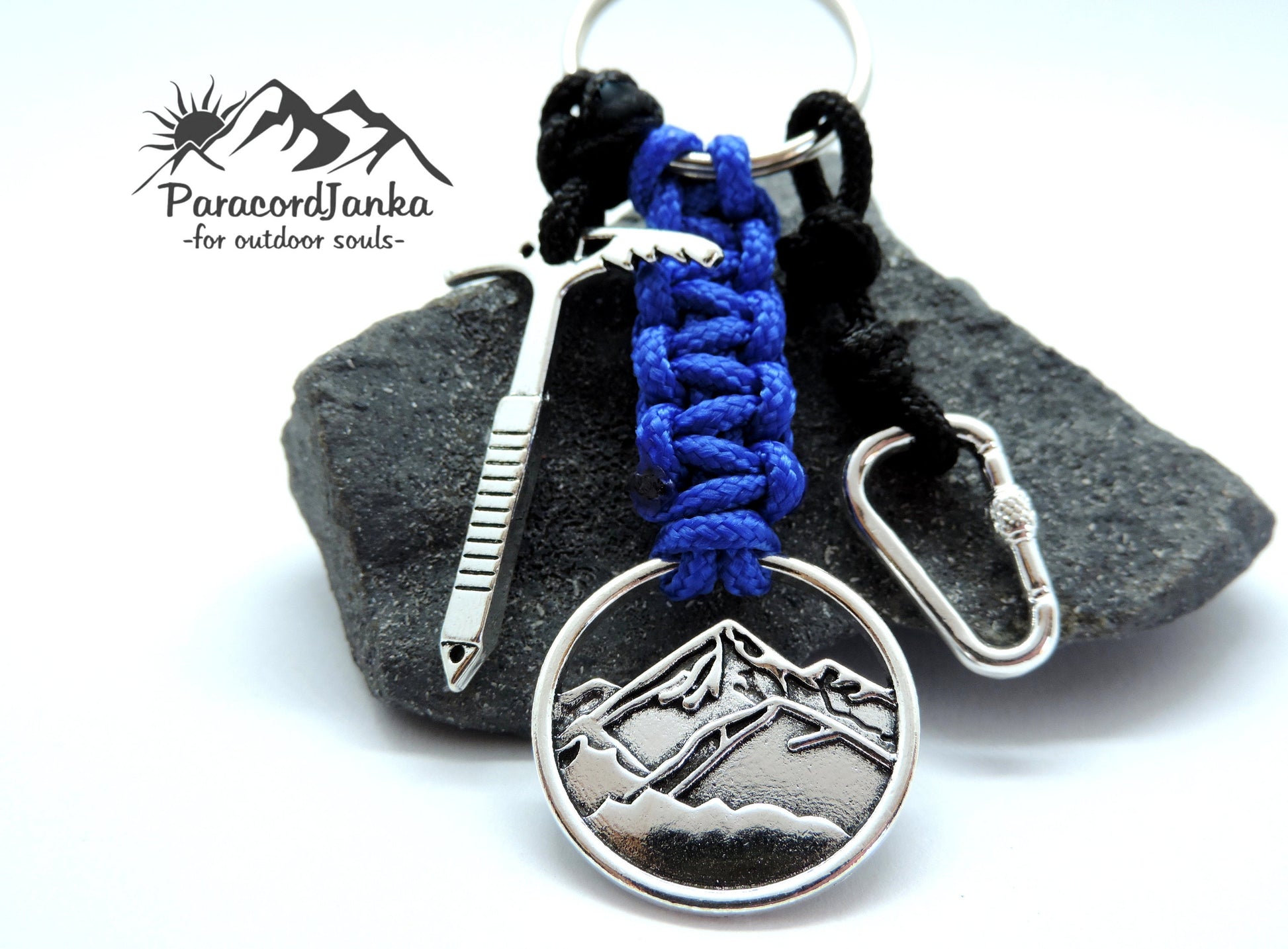 Hiking Keychain, Gift for Mountain Lovers, Climbing Jewelry