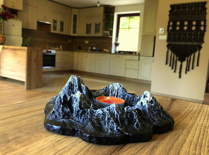 Mountain Candle Holder, Mountain Gift, Hiking Climbing Mountain Decor