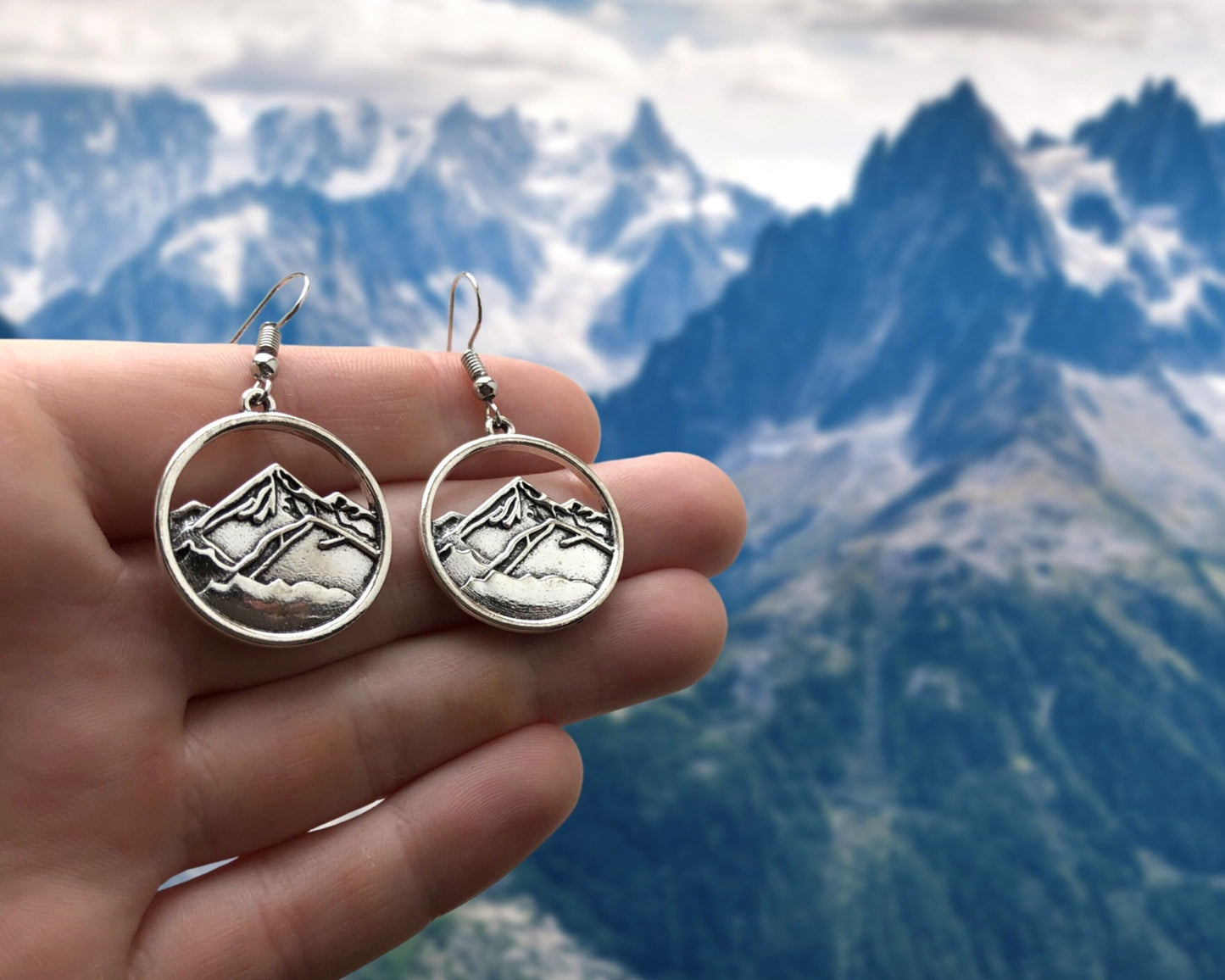 Mountain Hiking Earrings Gift