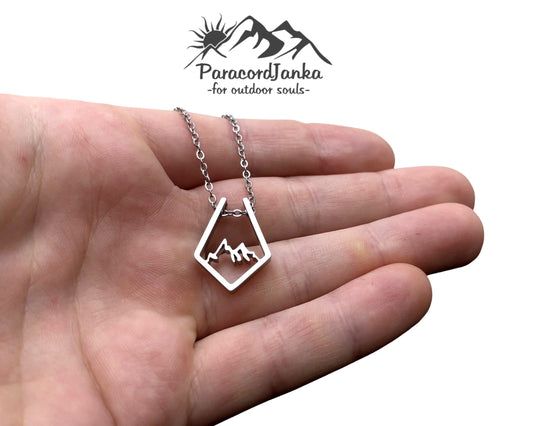 Mountain Necklace, Gift for Mountain Lovers, Mountain Jewelry