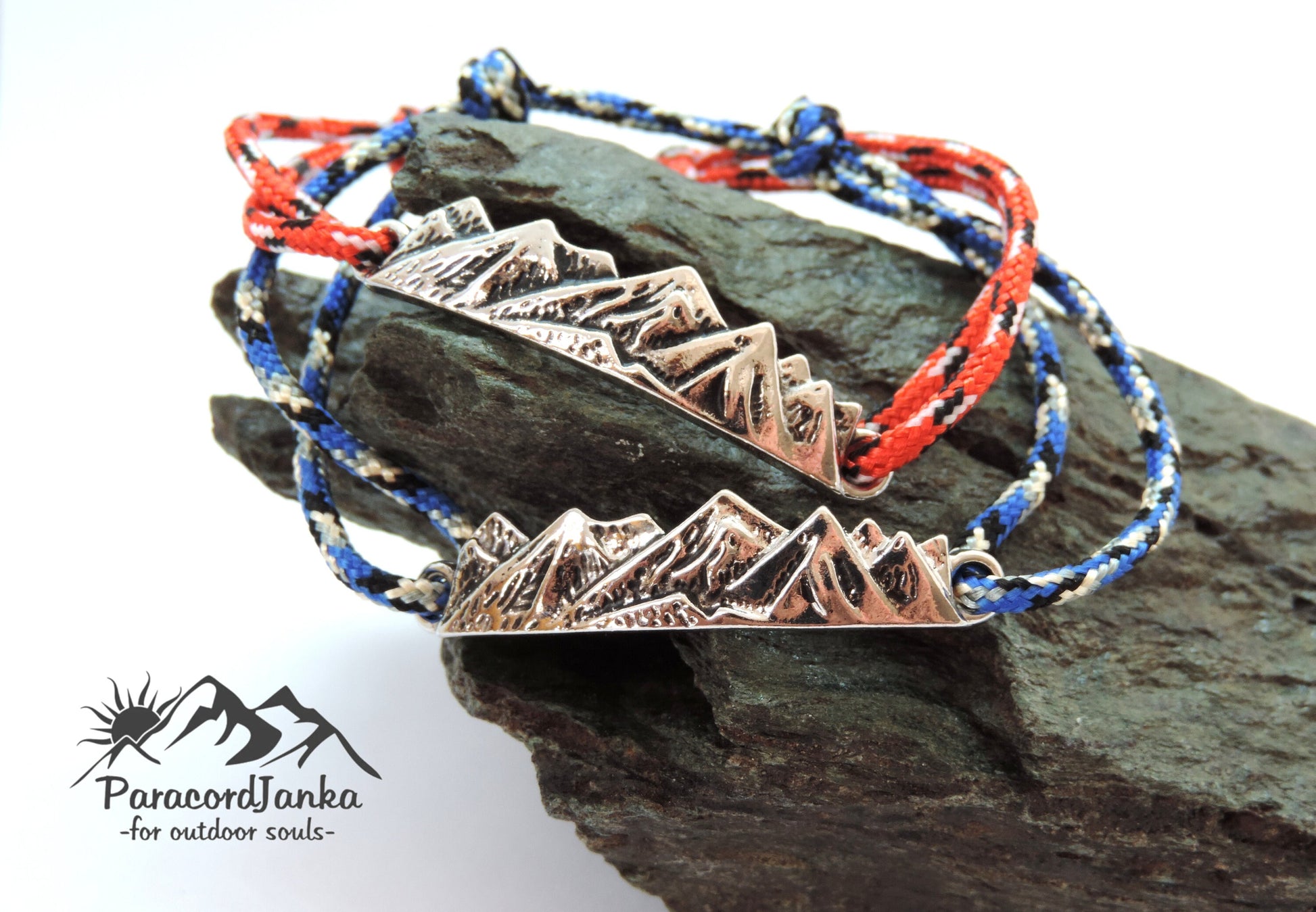 Couple Mountain Bracelets, Climbing Jewelry, Gift for Mountain Lover