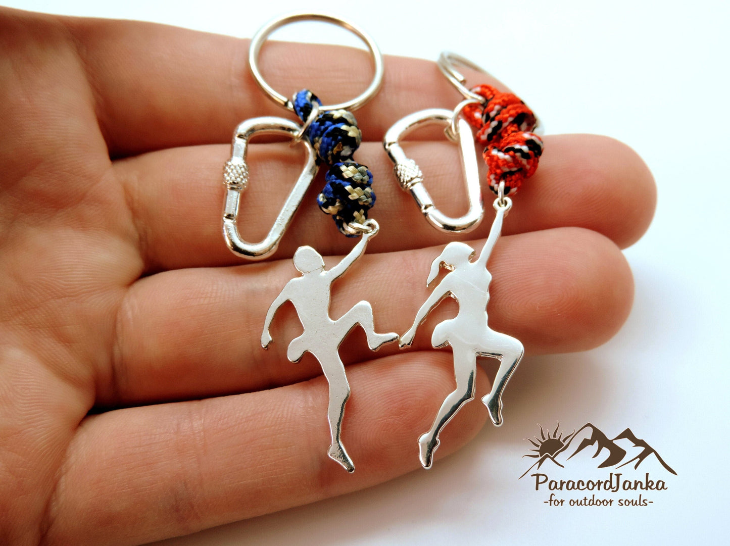 Climbing Keychain, Gift for Climbing Lovers, Climbing Carabiner