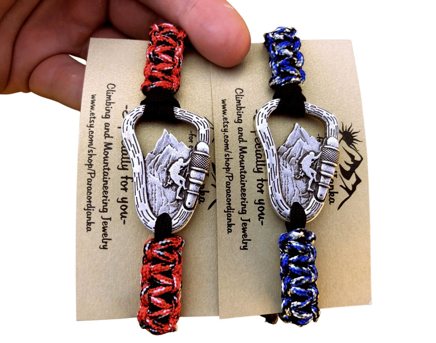 Climbing Carabiner Mountain Bracelet