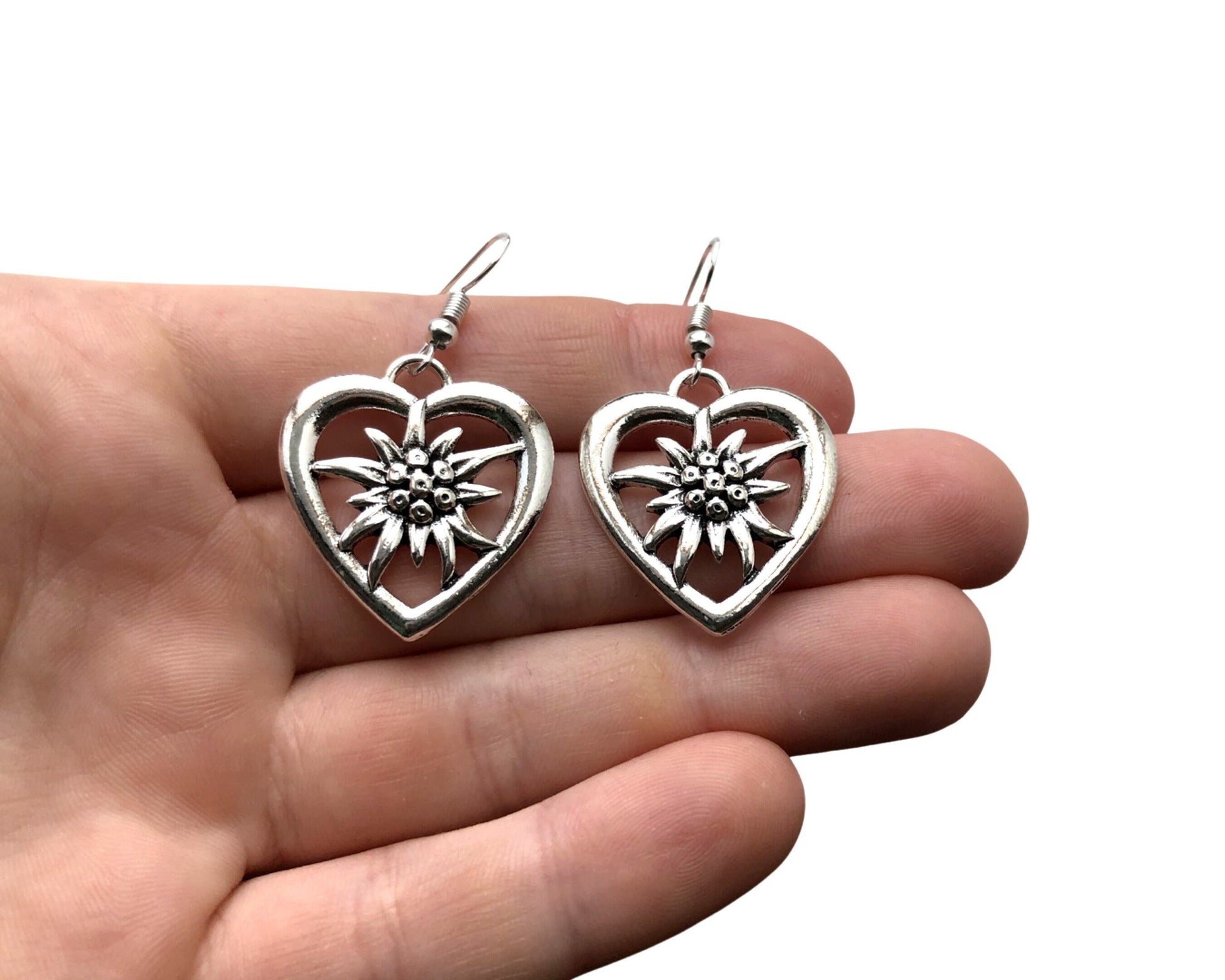 Edelweiss Mountain Flower Earrings