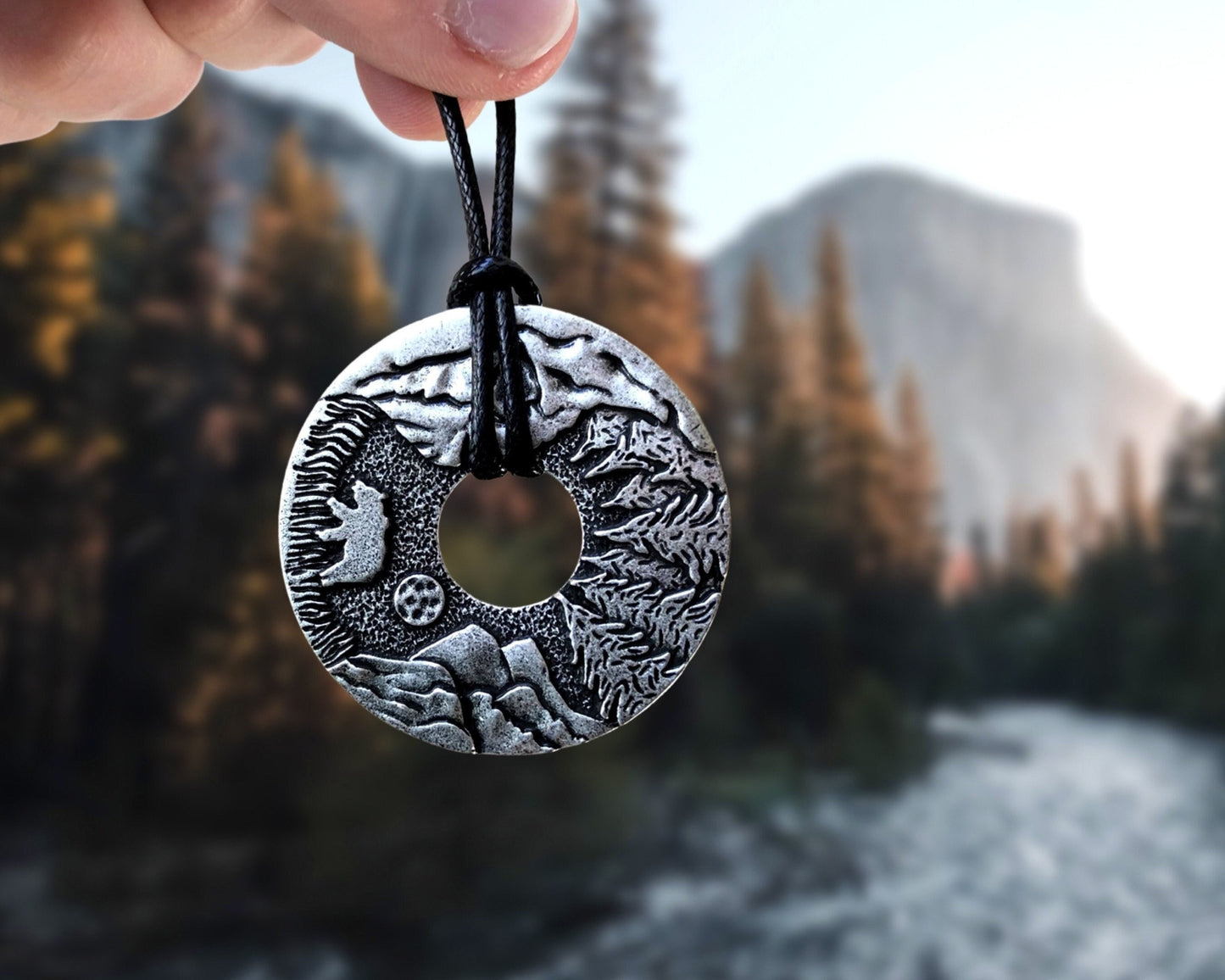 Hiking Mountain Necklace Gift