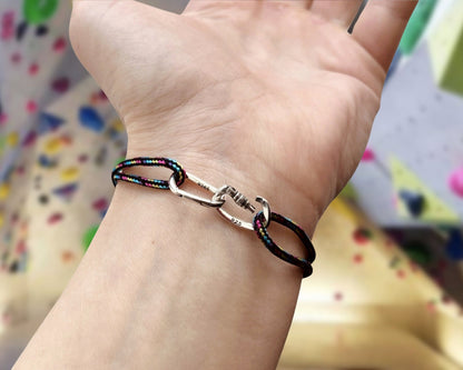 Silver Openable Climbing Carabiner Bracelet Jewelry Gift